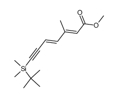 methyl (2E,4E)-7-[(tert-butyl)dimethylsilyl]-3-methylhepta-2,4-dien-6-ynoate Structure