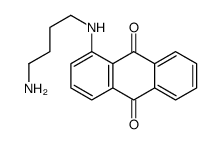 1-(4-aminobutylamino)anthracene-9,10-dione结构式