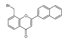 8-(bromomethyl)-2-(naphthalen-2-yl)-4H-chromen-4-one Structure