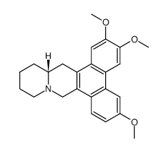[14aS,(+)]-11,12,13,14,14aα,15-Hexahydro-2,3,6-trimethoxy-9H-phenanthro[9,10-b]quinolizine Structure