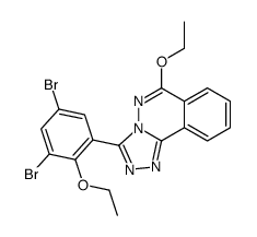 1,2,4-Triazolo(3,4-a)phthalazine, 3-(3,5-dibromo-2-ethoxyphenyl)-6-eth oxy- picture