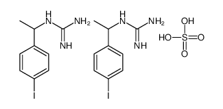 2-[1-(4-iodophenyl)ethyl]guanidine,sulfuric acid结构式