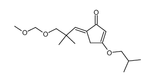 3-Isobutoxy-5-[3-methoxymethoxy-2,2-dimethyl-prop-(E)-ylidene]-cyclopent-2-enone Structure
