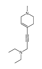 4-(3-(diethylamino)-1-propynyl)-1-methyl-Δ3-dehydropiperidine结构式