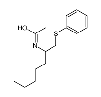 N-(1-phenylsulfanylheptan-2-yl)acetamide结构式