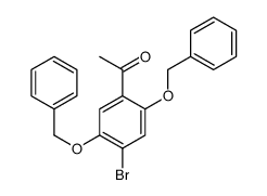 1-[4-bromo-2,5-bis(phenylmethoxy)phenyl]ethanone结构式