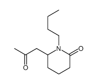 1-butyl-6-(2-oxopropyl)piperidin-2-one结构式