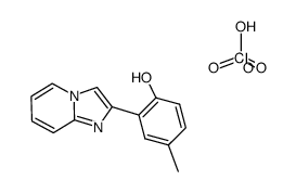 2-(2-hydroxy-5-methylphenyl)imidazo<1,2-a>pyridinium perchlorate Structure