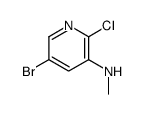 (5-BROMO-2-CHLORO-PYRIDIN-3-YL)-METHYL-AMINE结构式