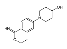 4-(4-HYDROXY-PIPERIDIN-1-YL)-BENZIMIDIC ACID ETHYL ESTER structure