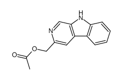 3-acetoxymethyl-β-carboline结构式