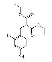 diethyl 2-[(4-amino-2-fluorophenyl)methyl]propanedioate结构式