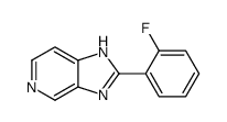 2-(2-氟苯基)-1H-咪唑并[4,5-c]吡啶结构式