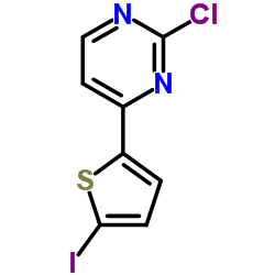 2-Chloro-4-(5-iodo-2-thienyl)pyrimidine Structure