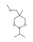 5-(methoxymethyl)-5-methyl-2-propan-2-yl-1,3,2-dioxaborinane结构式