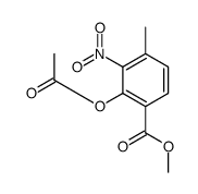 methyl 2-acetyloxy-4-methyl-3-nitrobenzoate Structure