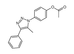 4-phenyl-5-methyl-1-(4-acetyloxyphenyl)-1H-1,2,3-triazole结构式