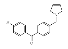 4-BROMO-4'-(3-PYRROLINOMETHYL) BENZOPHENONE Structure