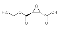 (2S,3S)-3-(ETHOXYCARBONYL)OXIRANE-2-CARBOXYLIC ACID Structure