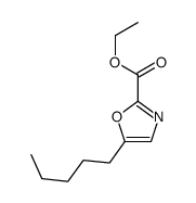 ethyl 5-pentyl-1,3-oxazole-2-carboxylate Structure