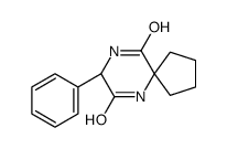 (8R)-8-phenyl-6,9-diazaspiro[4.5]decane-7,10-dione Structure