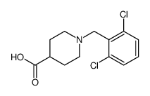 1-[(2,6-二氯苯基)甲基]-4-哌啶甲酸结构式