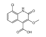 4-carboxy-8-chloro-3-methoxyquinolin-2(1H)-one Structure