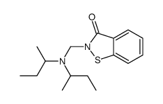 2-[[di(butan-2-yl)amino]methyl]-1,2-benzothiazol-3-one结构式