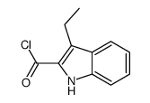 Indole-2-carbonyl chloride, 3-ethyl- (7CI) structure