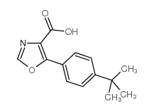 5-(4-tert-butylphenyl)-1,3-oxazole-4-carboxylic acid结构式