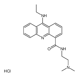 9-Ethylamino-acridine-4-carboxylic acid (2-dimethylamino-ethyl)-amide; hydrochloride Structure
