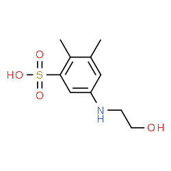 5-(2-HYDROXYETHYLAMINO)-2,3-DIMETHYLBENZENESULFONICACID structure