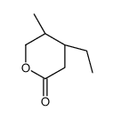 (4R,5R)-4-ethyl-5-methyloxan-2-one结构式