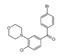 (4-bromophenyl)-(4-chloro-3-morpholin-4-ylphenyl)methanone结构式