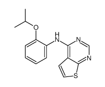 N-(2-propan-2-yloxyphenyl)thieno[2,3-d]pyrimidin-4-amine结构式
