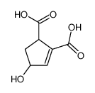 4-hydroxycyclopent-2-ene-1,2-dicarboxylic acid Structure