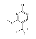 2-Chloro-4-methylsulfanyl-5-trifluoromethylpyrimidine Structure