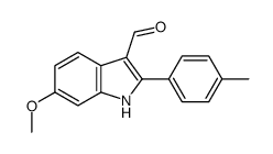 6-methoxy-2-(4-methylphenyl)-1H-indole-3-carbaldehyde Structure