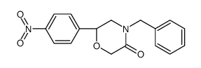(6S)-4-benzyl-6-(4-nitrophenyl)morpholin-3-one Structure