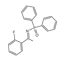 P,P-diphenyl-N-[1-(2-fluorophenyl)ethylidene]phosphinic amide结构式
