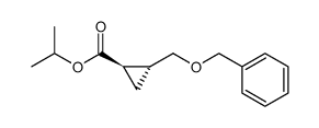 isopropyl (1R,2R)-2-[(benzyloxy)methyl]cyclopropanecarboxylate Structure