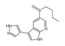 5-butylsulfinyl-3-(1H-pyrazol-4-yl)-1H-pyrrolo[2,3-b]pyridine Structure