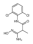(Z)-N-(2,6-dichloro-phenyl)-2-(N-hydroxycarbamimidoyl)-propionamide结构式