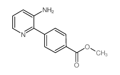 methyl 4-(3-aminopyridin-2-yl)benzoate结构式