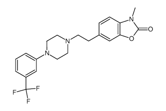 3-Methyl-6-{2-[4-(3-trifluoromethyl-phenyl)-piperazin-1-yl]-ethyl}-3H-benzooxazol-2-one结构式