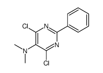 4,6-dichloro-N,N-dimethyl-2-phenylpyrimidin-5-amine Structure