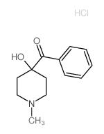 Methanone,(4-hydroxy-1-methyl-4-piperidinyl)phenyl-, hydrochloride (1:1) Structure