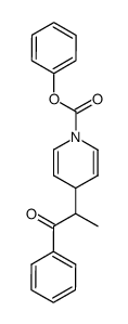 phenyl 4-(1-oxo-1-phenylpropan-2-yl)pyridine-1(4H)-carboxylate Structure