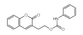 2-(2-oxochromen-3-yl)ethyl N-phenylcarbamate structure