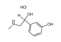 3-[1-Hydroxy-2-(methylamino)ethyl]phenol hydrochloride (1:1) structure
